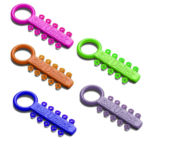 Лигатура эласт. Alastik Ease-To-Tie (10 колец на модуле) (золотой)