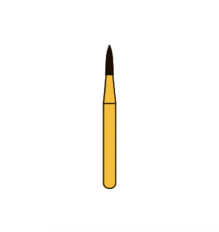C246 игловидный (пика), длина 4,5 мм, исполнение F, ISO 010, хвостовик FG ISO 314 (5 шт.), Diatech - бор твердосплавный