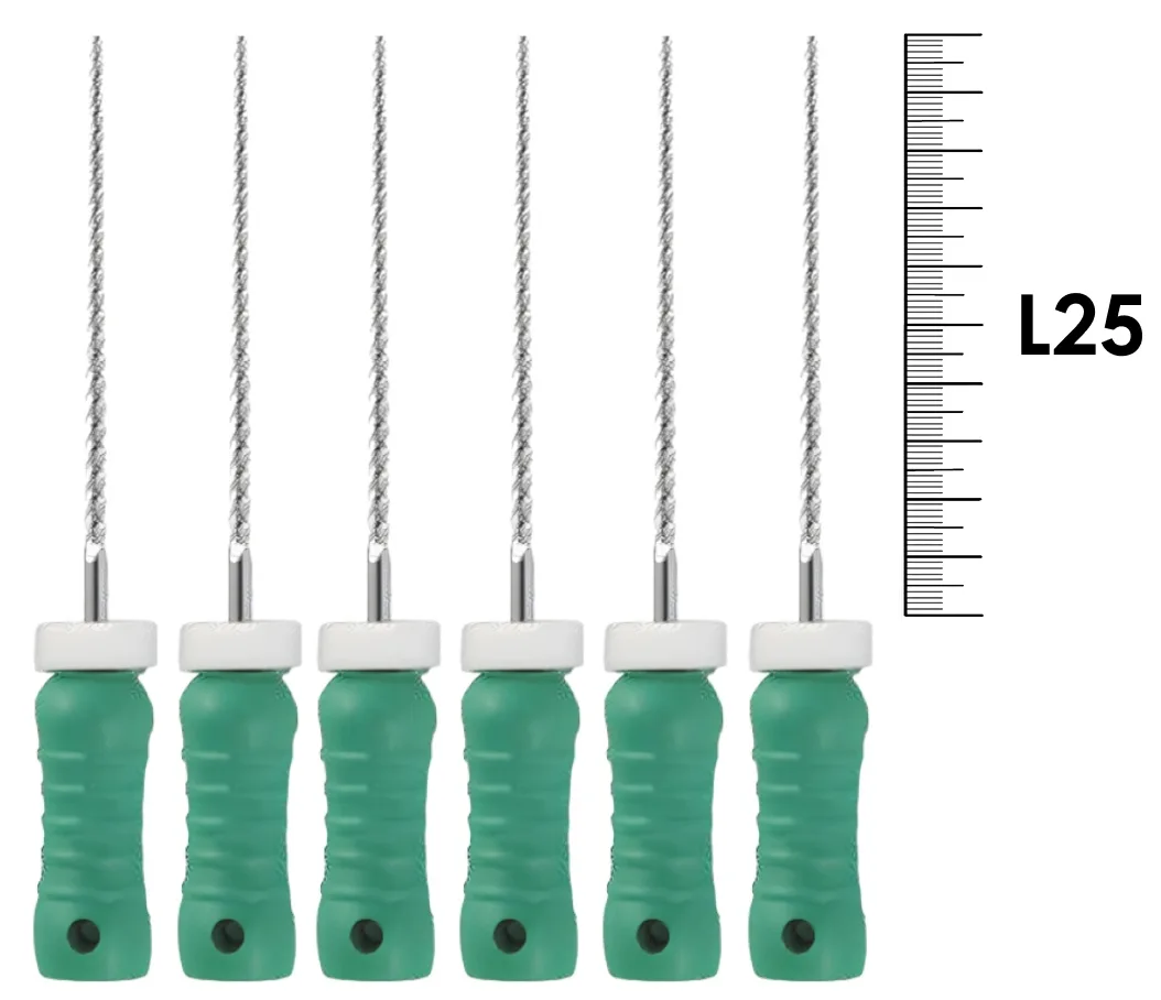 K-Reamer ReadySteel 25мм №130 (6 шт), Dentsply Sirona - ручные файлы, каналорасширители, в стерильном блистере