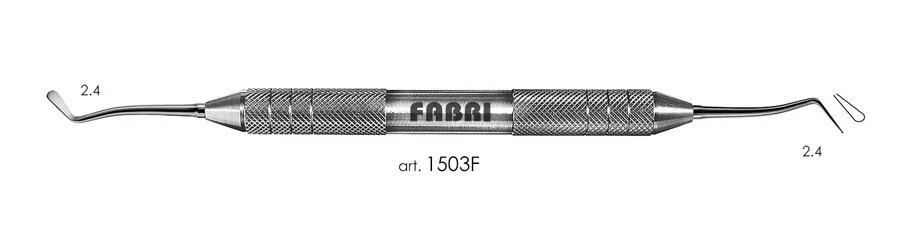 Гладилка 1503F, ручка d 10 мм, Fabri - малая, двусторонняя