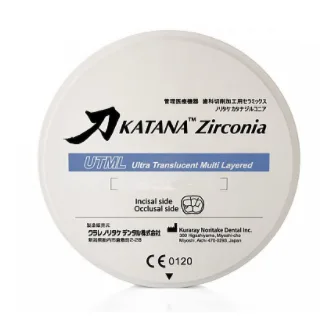 Katana Zirconia UTML, цвет A3, толщина 22 мм, Kuraray Noritake - диск циркониевый