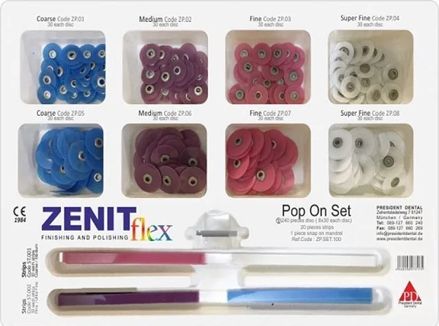 Zenit Flex Snap On kit, (8х30 дисков, 20 штрипсов, дискодер)