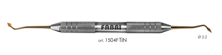 Инструмент 1504F TiN, ручка d 10 мм, Fabri - для моделирования, покрытие нитрид титана