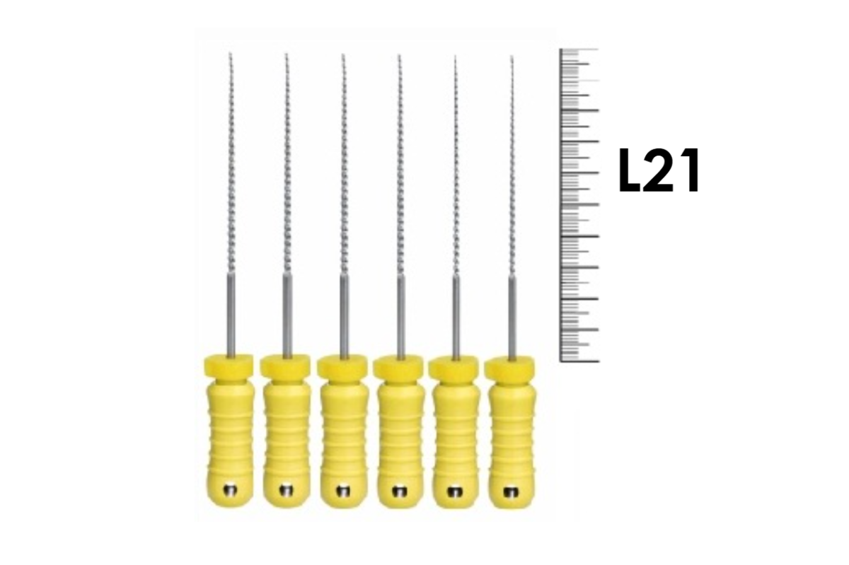 K-Files Pro-Endo 21мм №20 (6 шт), VDW - ручные файлы, каналорасширители