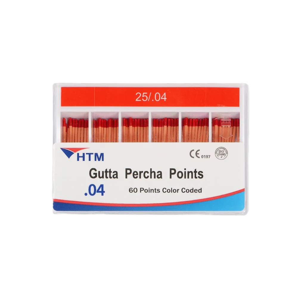 Штифты гуттаперчевые HTM .04, размер 25 (60 шт.), HTM Dent