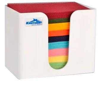 Контейнер для нагрудных салфеток (48смх33см) белый, Кристидент