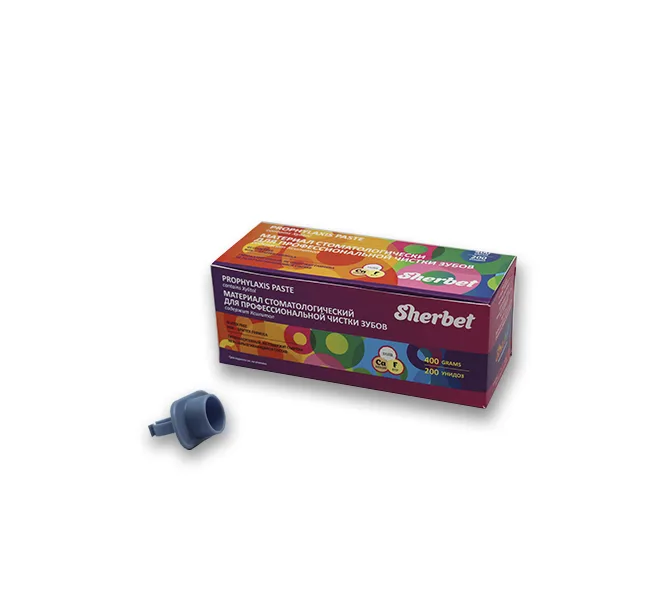 Sherbet Prophylaxis Paste, вкус ассорти, зернистость средняя, 200 унидоз