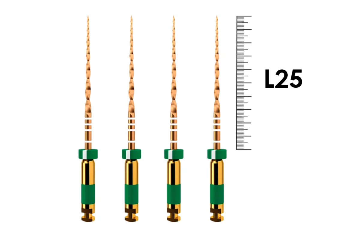 WaveOne Gold 25мм Medium (3 шт), Dentsply Sirona - машинные файлы, никель-титан
