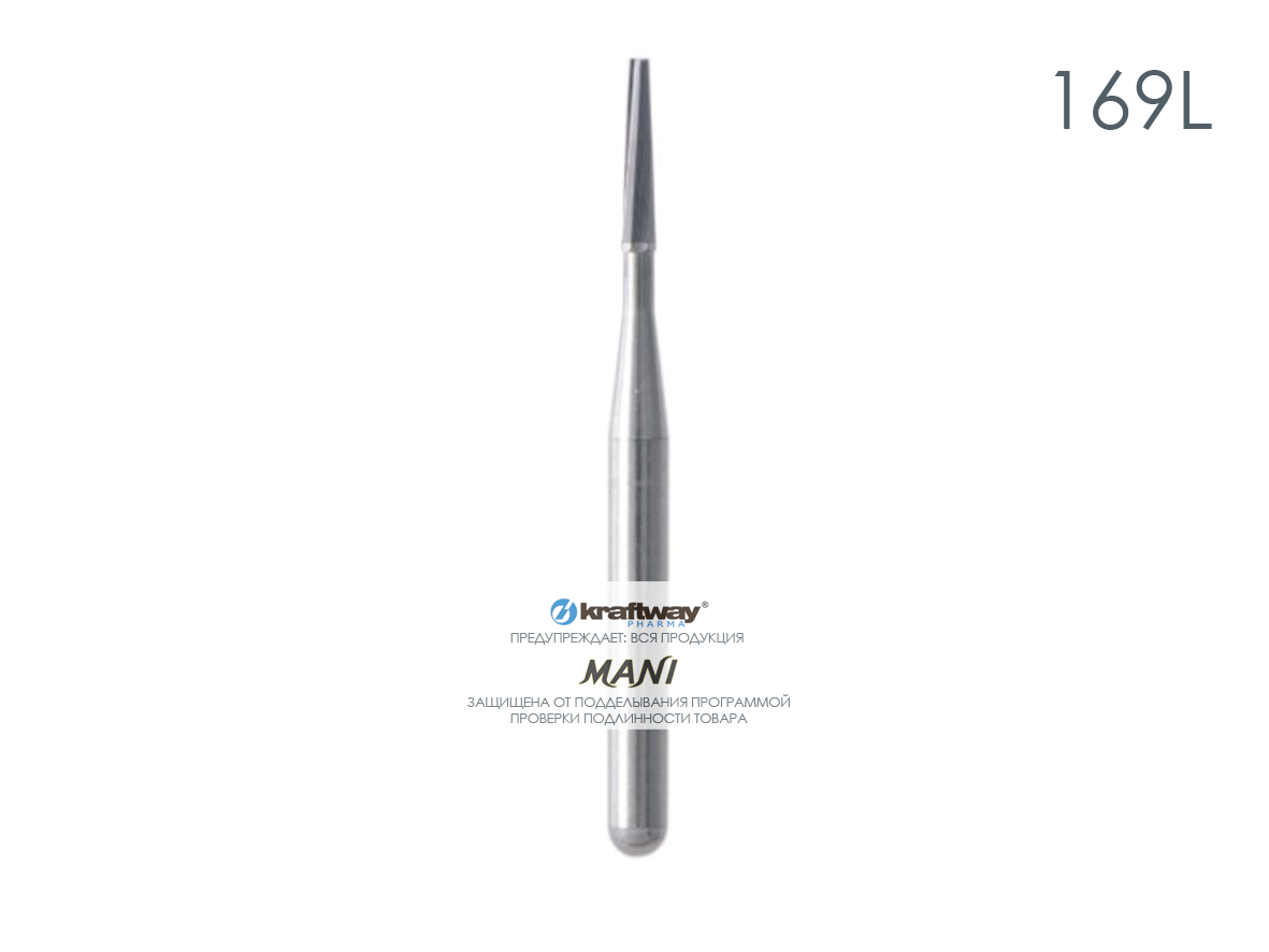 Бор Carbide,169L (ISO 171/009), фиссурные (10 шт.), Mani
