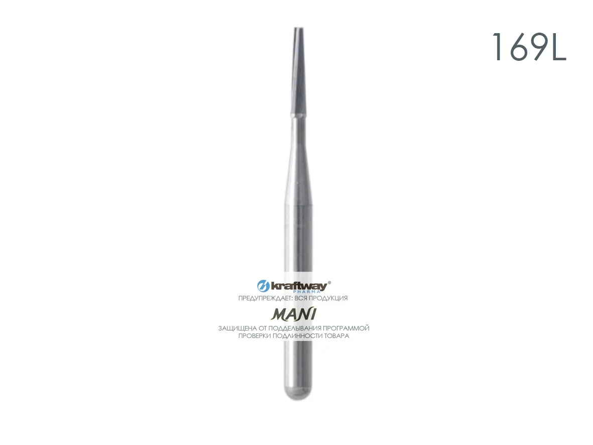 Бор Carbide,169L (ISO 171/009), фиссурные (10 шт.), Mani