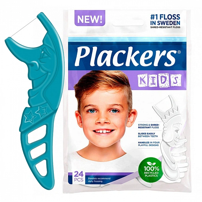 Зубная нить/Флоссеры Plackers Kids (24 шт.)