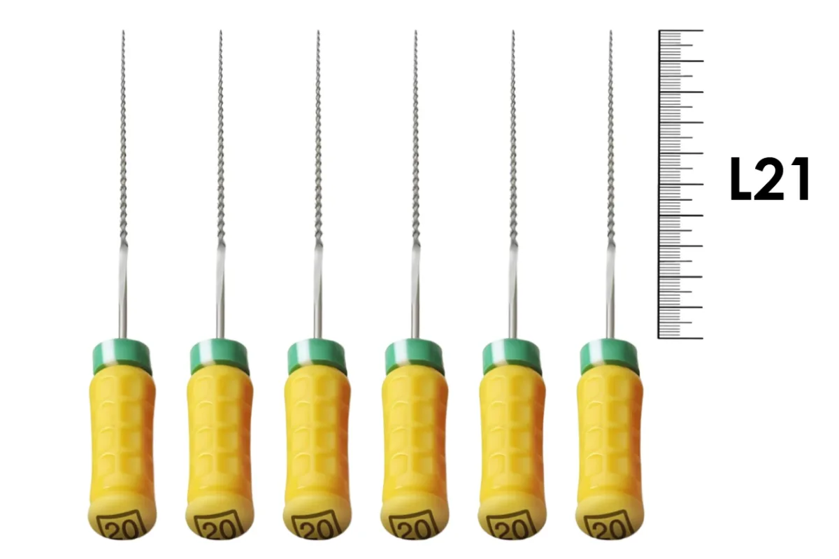 K-File M-Access 21мм №20 (6 шт), Dentsply Sirona - ручные файлы, каналорасширители