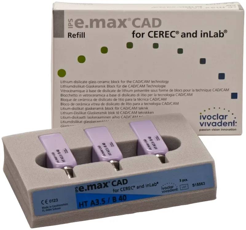 Блоки IPS e.max CAD CEREC/inLab HT A1 B40 3 шт.