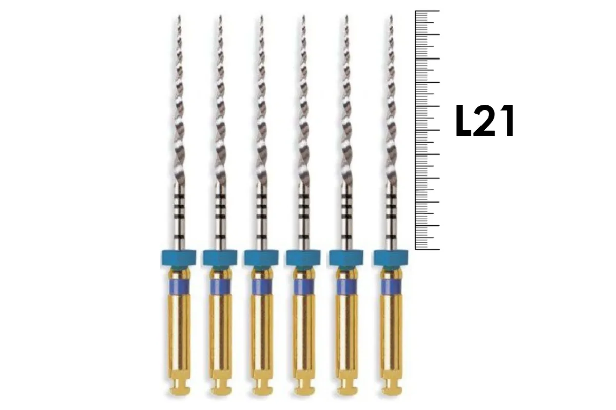ProTaper Universal 21мм F3 (6 шт), Dentsply Sirona - машинные файлы, синие