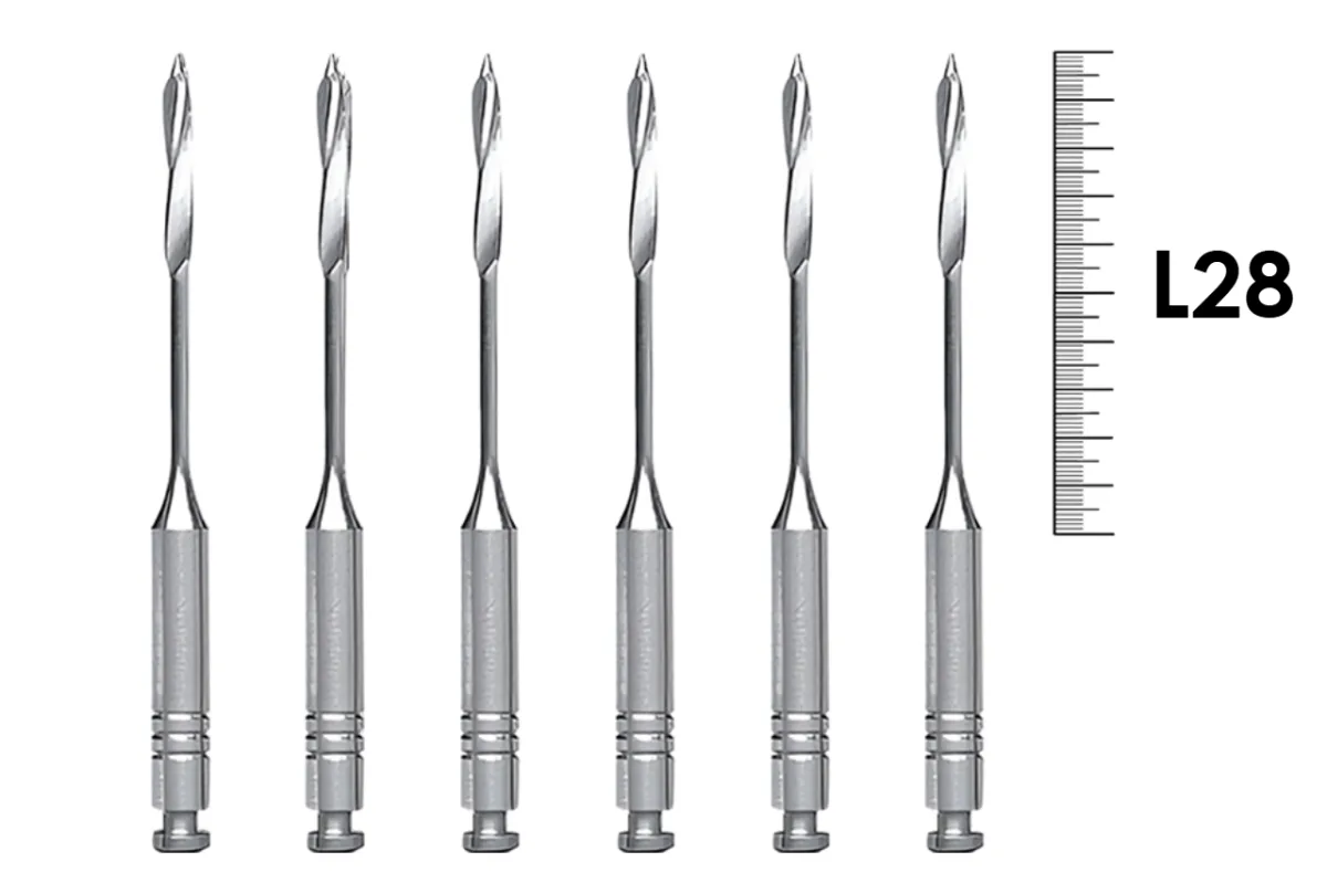Gates RA 28мм №3 (6 шт), Dentsply Sirona - дрильборы, расширитель устьев корневых каналов, машинный