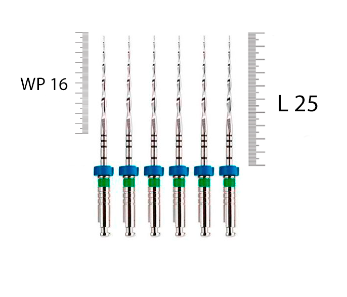 Mtwo 25мм, 06, N35 (6 шт), VDW - машинные файлы, WP 16