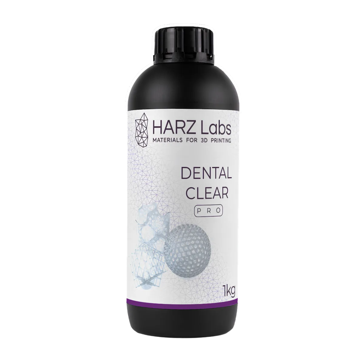 Фотополимер Harz Labs Dental Clear pro для LCD/DLP принтеров, прозрачный - (1л.)