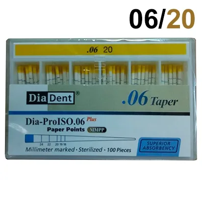 Абсорберы конусные 06 №20 (100шт.) DiaDent