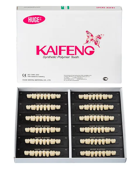 Зубы акриловые Kaifeng A1, O5 1 уп. (4 гарн.), Kaifeng