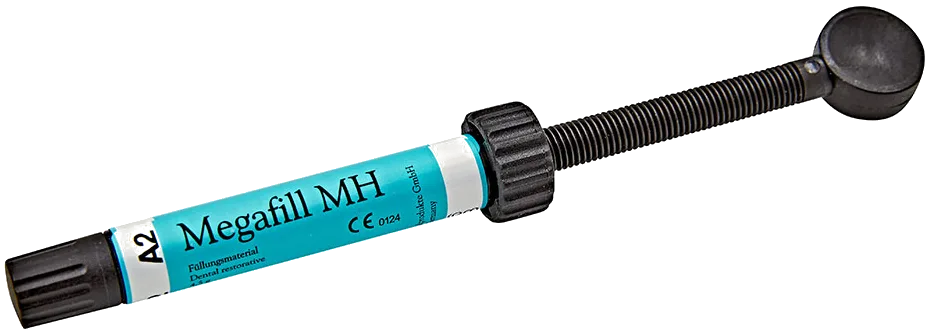 Megafill MH, эмаль D2 (шприц 4,5 г), Megadenta - композит