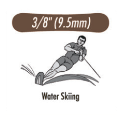 Резиновая тяга water skiing (водные лыжи) (3/8) 10 mm Light (3,5 oz.) G&amp;H
