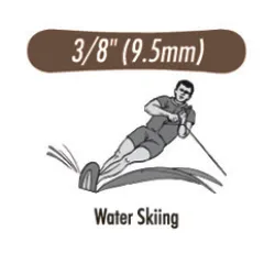 Резиновая тяга water skiing (водные лыжи) (3/8) 10 mm Light (3,5 oz.) G&H