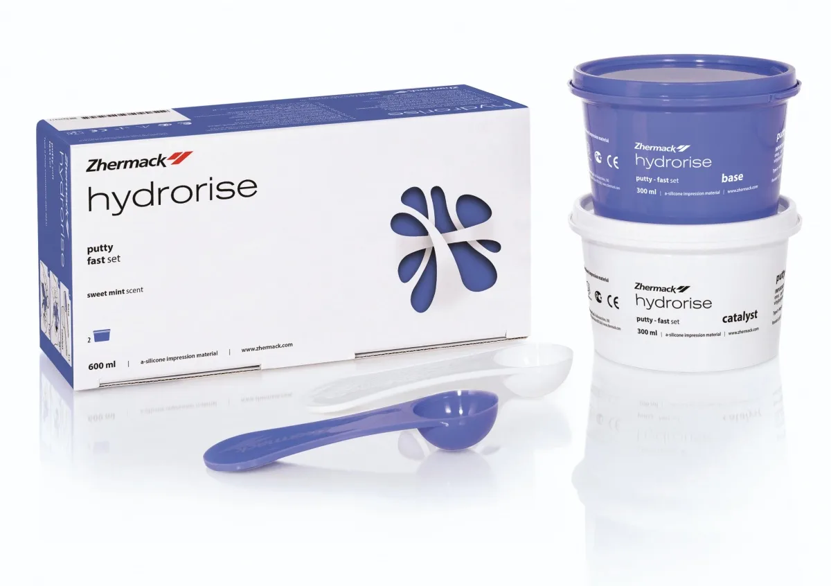 А-силикон высокой вязкости Hydrorise Putty Fast Set. (300+300) слепочная масса, А-силикон для как для одноэтапной так и для двухэтапной техники. Гидрорайз патти фаст сет