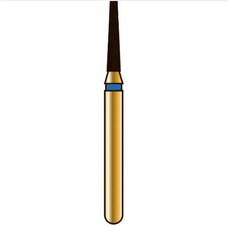 G846 конический с плоским торцом, длина 6 мм, ISO 012, хвостовик FG ISO 314, зернистость 105, синее кольцо (5 шт.), Diatech - бор алмазный
