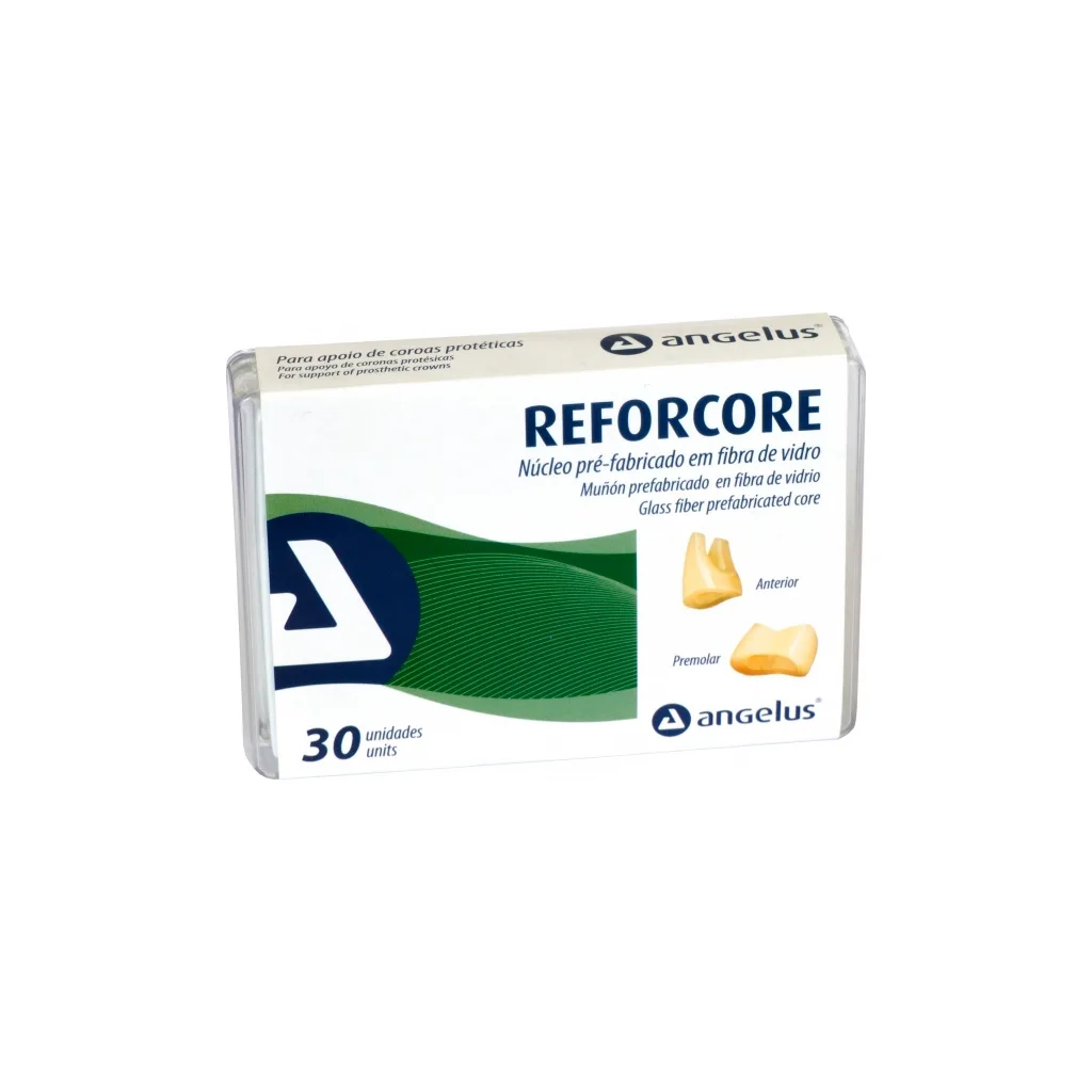 Заготовка культевая стекловолоконная - Reforcore Kit полный комплект, уп/30 заготовок (3 размера х 5шт. для фронтальных зубов 3 размера х 5шт. для премоляров)