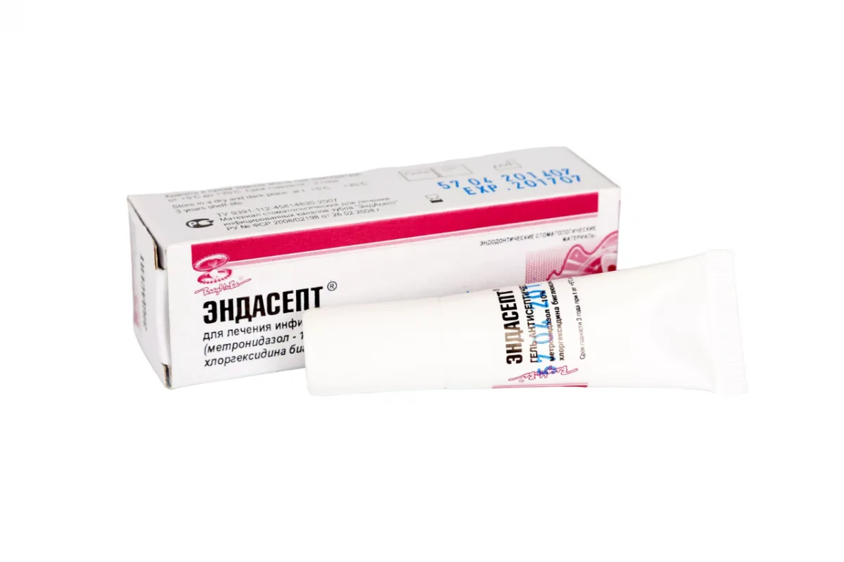 Эндасепт - антисептический гель для лечения инфицированных каналов 10г.