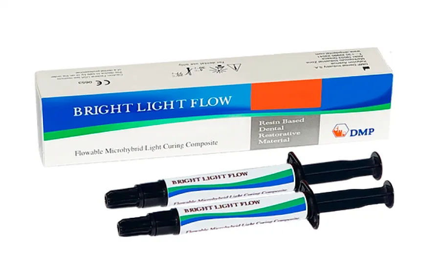 Nanoceram-Bright Flow A3 (2 x 2 г.), текучий наногибридный композит, шприц, DMP