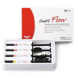 Denfil Flow ознакомительный, жидкотекучий композит, набор (4 х 2 г.), Vericom
