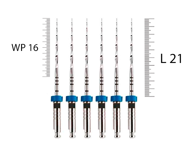 Mtwo 21мм, 04, N40 (6 шт), VDW - тейпер, WP 16