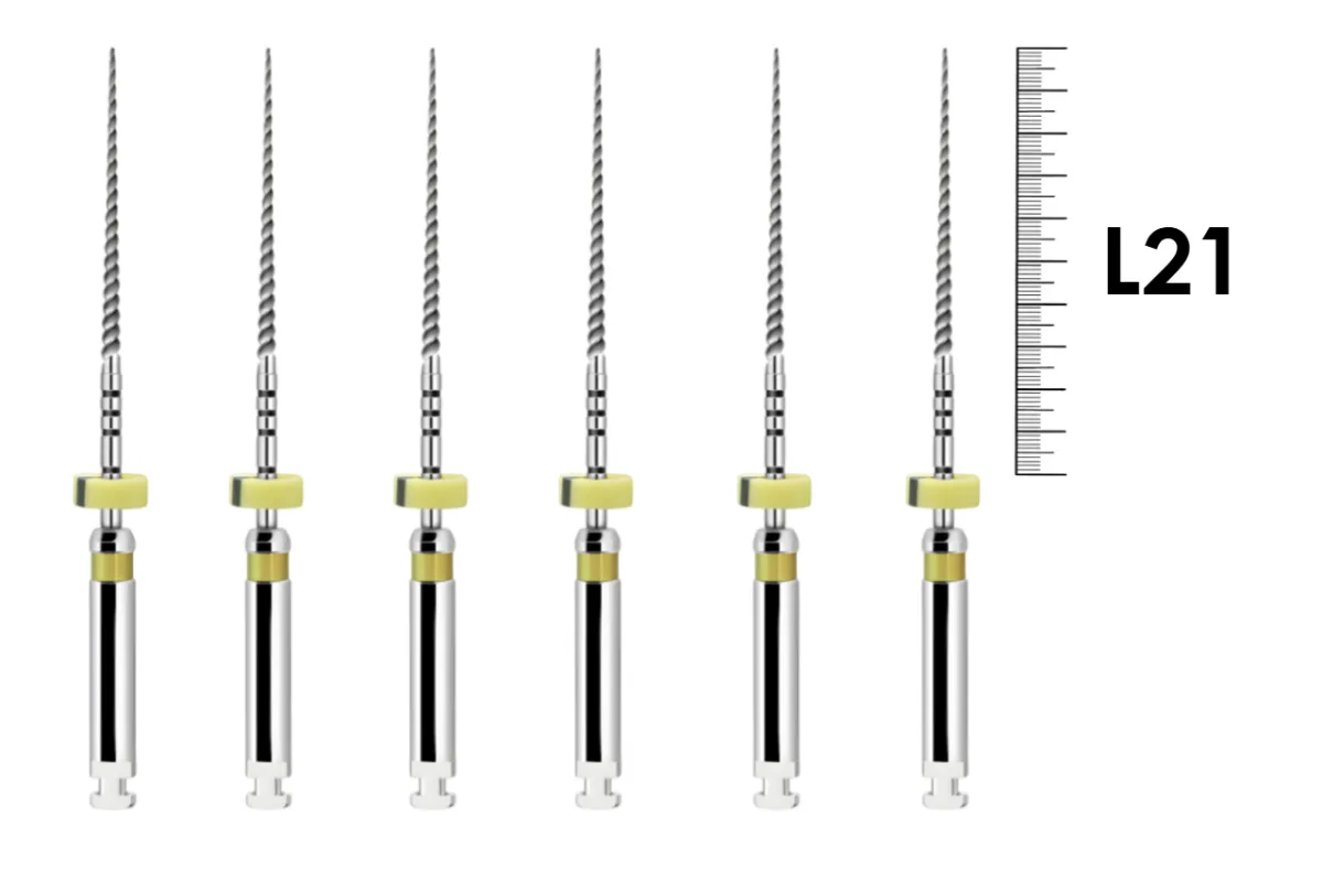 ProFile RA 21мм .04 №20 (6 шт), Dentsply Sirona - машинные файлы, каналорасширители, никель-титан