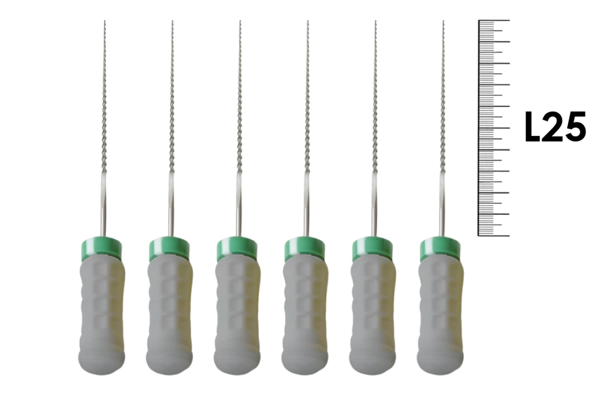 H-File M-Access 25мм №08 (6 шт), Dentsply Sirona - ручные файлы, каналорасширители