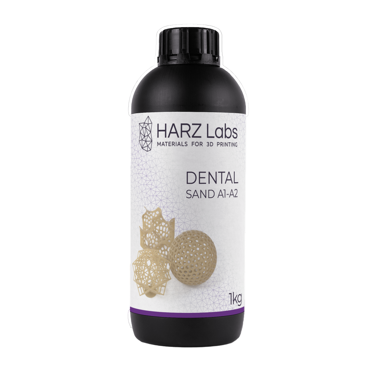 Фотополимер HARZ Labs Dental Sand A1-A2 для LCD/DLP принтеров - 1л.