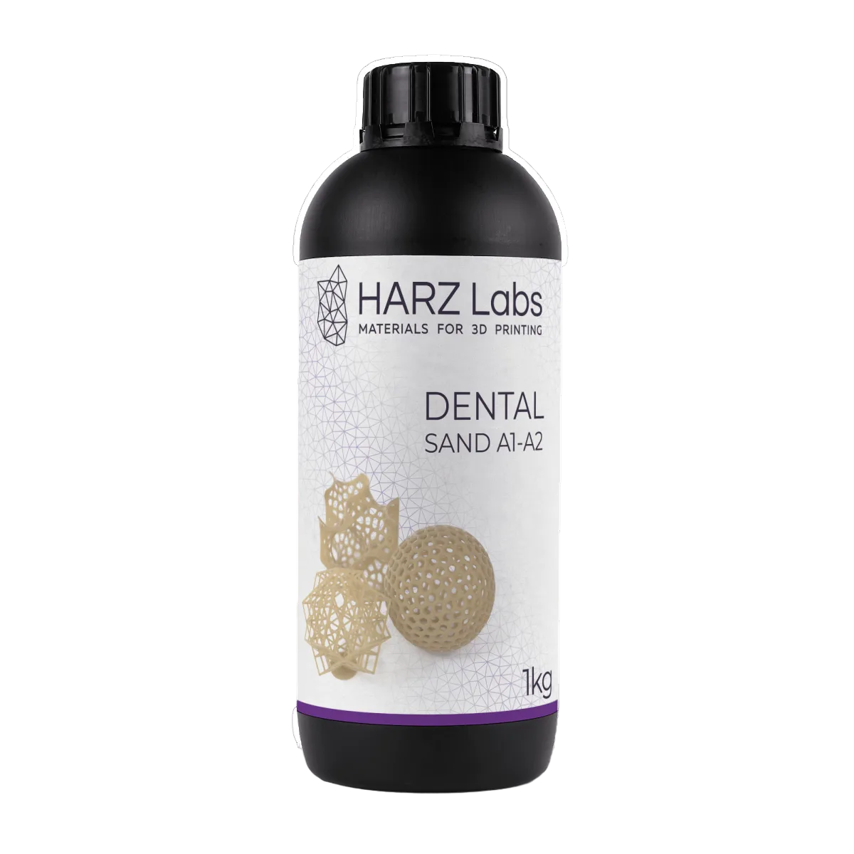 Фотополимер HARZ Labs Dental Sand A1-A2 для LCD/DLP принтеров - 1л.