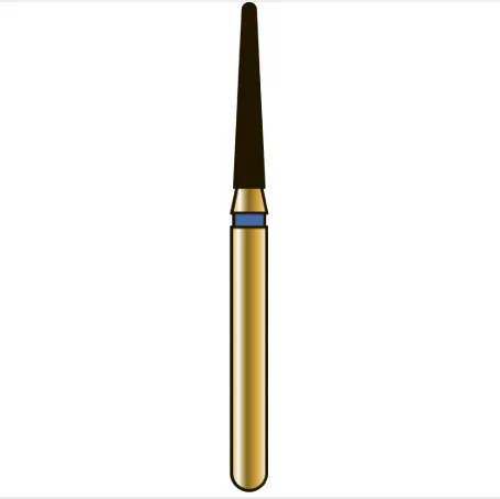G856 конический с закругленным торцом, длина 8 мм, ISO 014, хвостовик FG ISO 314, зернистость 40, красное кольцо (5 шт.), Diatech - бор алмазный
