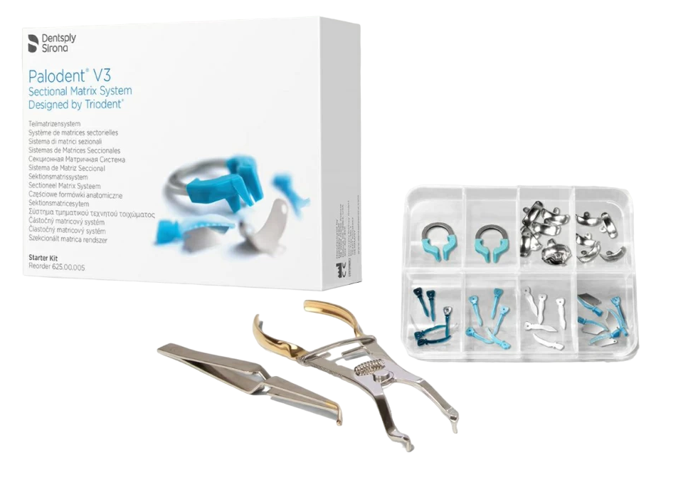 Матрицы Palodent V3 Starter Kit - вводный набор матриц Palodent и колец (20 шт)
