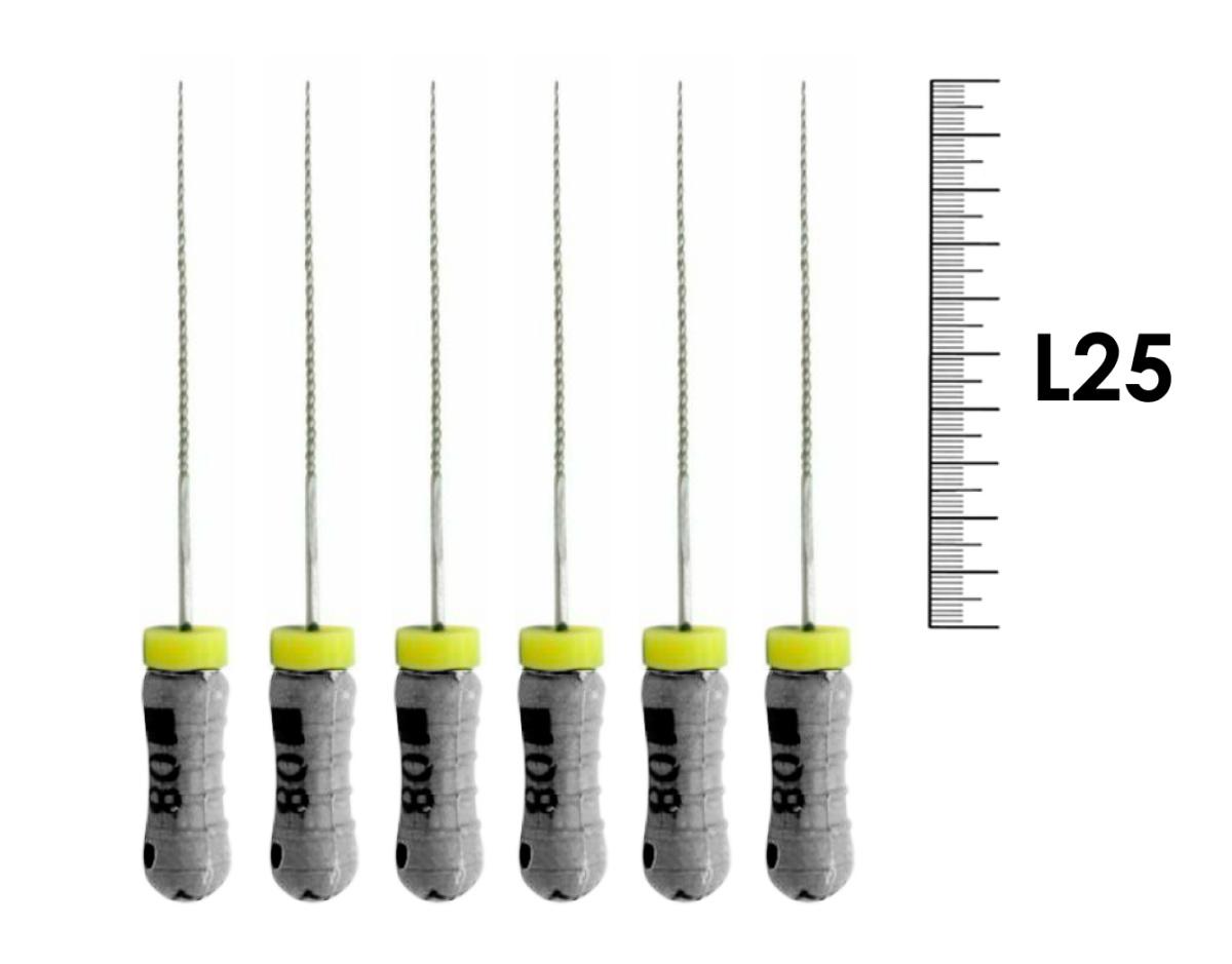 K-Reamer Pro-Endo 25мм №08 (6 шт), VDW - ручные файлы, каналорасширители