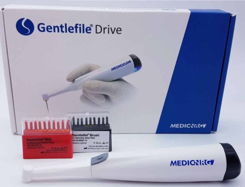 GentleFile Tornado Kit (эндомотор + 3 головки + красные файлы 10 шт + Brush 10 шт), Medic NRG - машинные файлы, эндодонтический набор