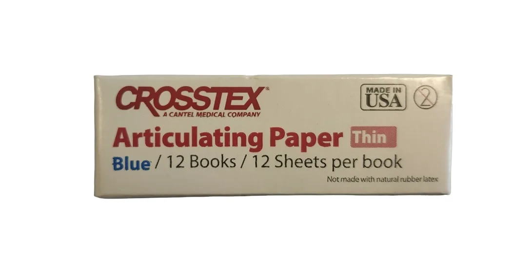 Артикуляционная бумага Crosstex Thin BLUE(0.0028/71 µm)