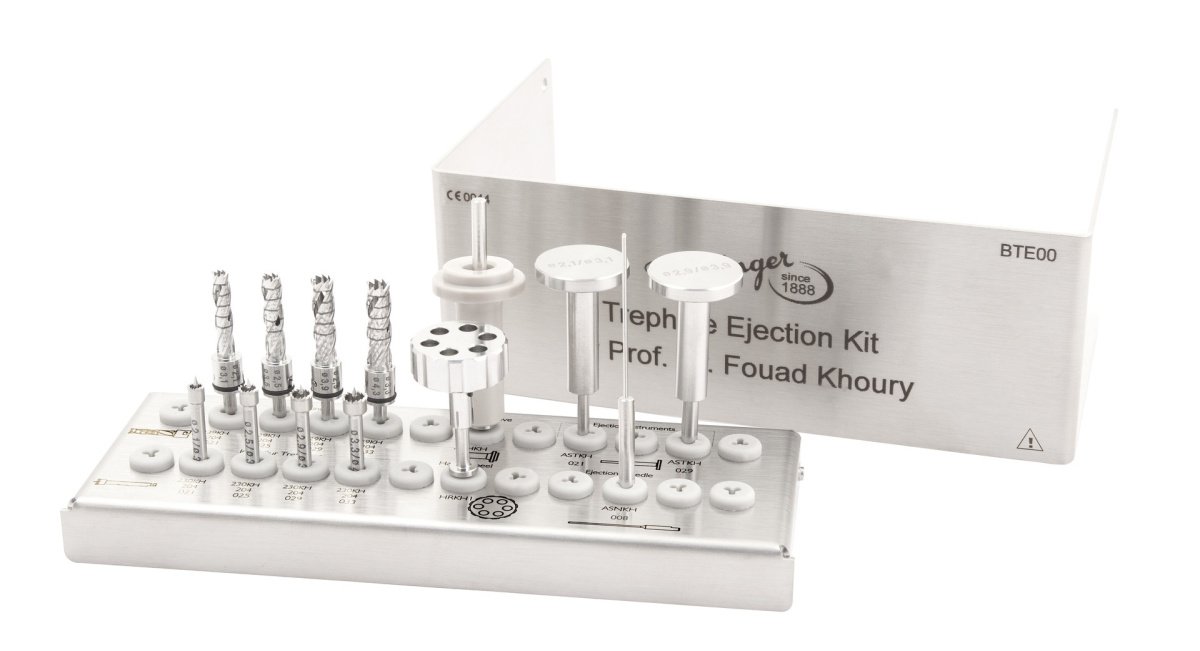 Trephine Ejection Kit - набор разборных трепанов Ф.Кури, Meisinger