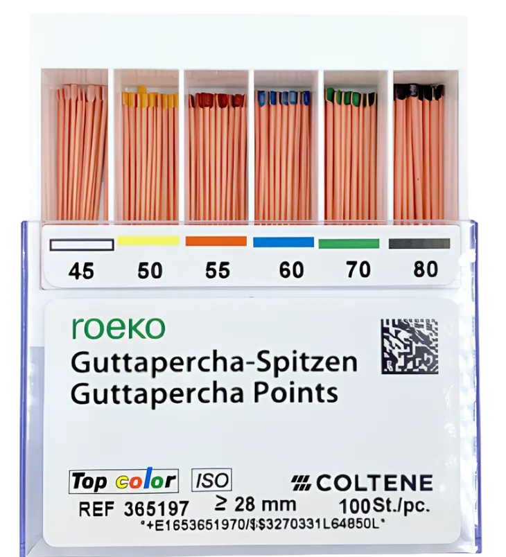 Гуттаперчевые штифты 02/N30 (100шт), Roeko Coltene
