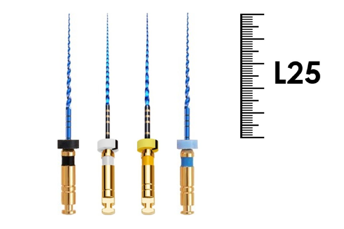 T-Flex 25мм .02 №40-60 набор Apex-Kit (4 шт), Еврофайл - машинные файлы, стерильные