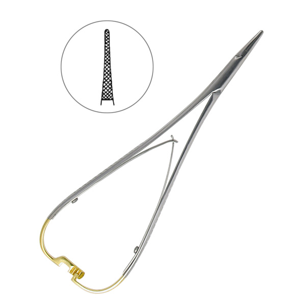 Иглодержатель хирургический Mini-Head Lichtenberg TC, 17 см 20-22A*