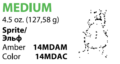 Резиновая тяга Sprite (Леший) 1/4 Medium (6/4 mm 4.5oz 127.58g)