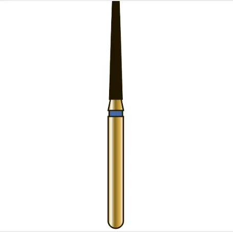 G848 конический с плоским торцом, длина 10 мм, ISO 014, хвостовик FG ISO 314, зернистость 40, красное кольцо (5 шт.), Diatech - бор алмазный