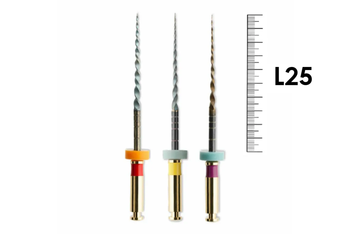 HyFlex EDM средний набор для шейпинга 25мм (3 шт), Coltene - машинные файлы, NiTi