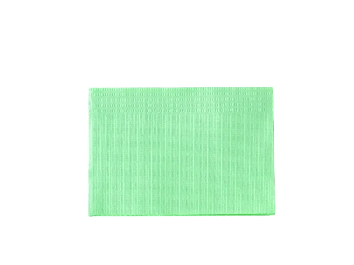 Monoart Basic, двухслойные, зелёные (500 шт.), Euronda - салфетки нагрудные